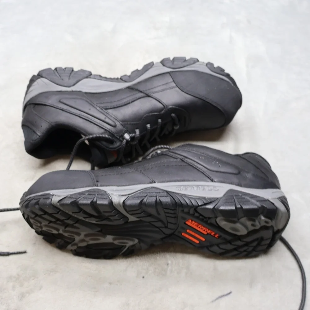 Merrell Mens 11.5 Work Boots Black Moab Adventure Carbon Fiber Safety Toe‎ NEW?